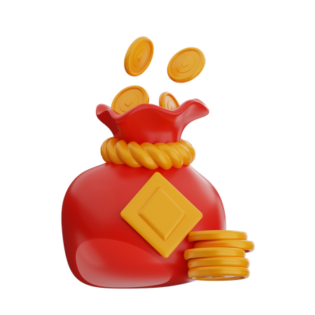 Coin Bag  3D Icon