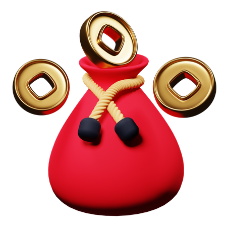 Coin Bag  3D Icon