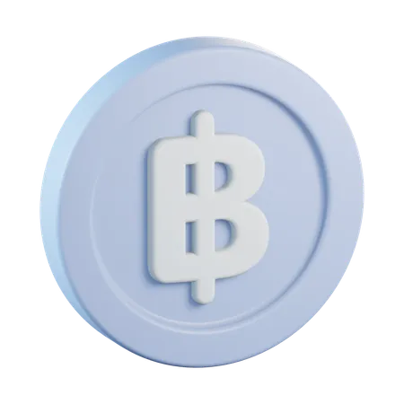 Coin Baht  3D Icon
