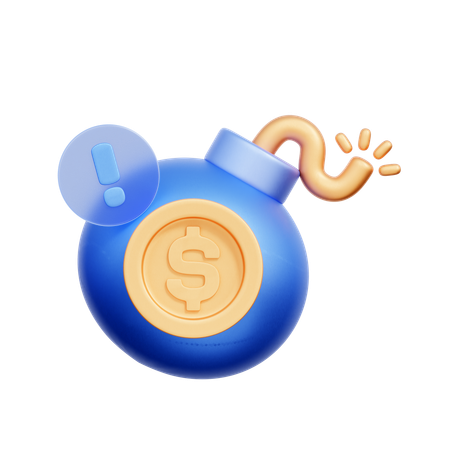 Coin Bomb  3D Icon