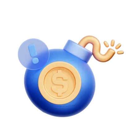 Coin Bomb  3D Icon