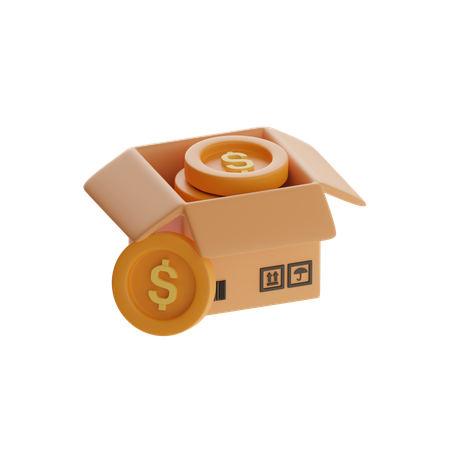 Coin Box  3D Icon
