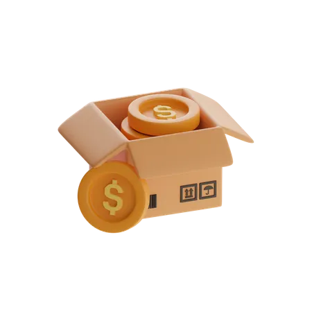 Coin Box  3D Icon