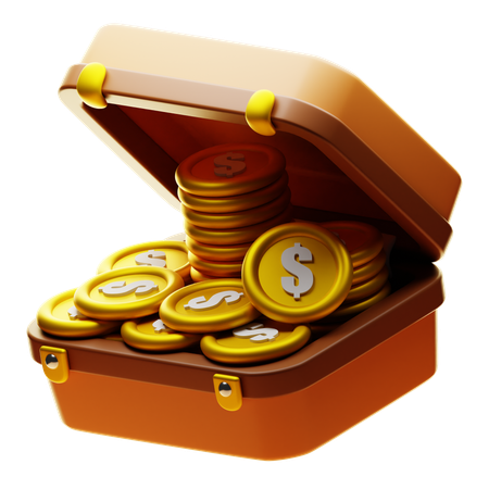 Coin Box  3D Icon