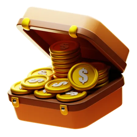 Coin Box  3D Icon