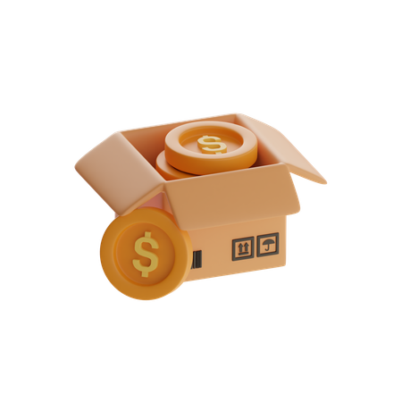 Coin Box  3D Icon