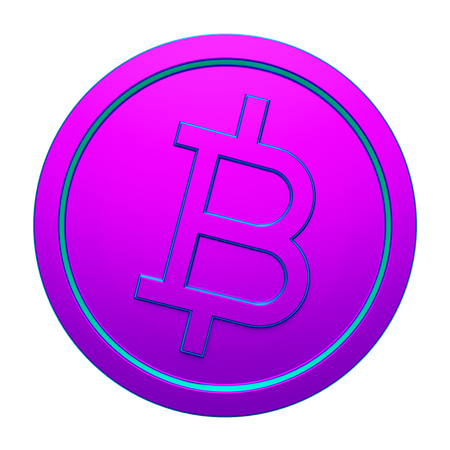 Coin Btc  3D Icon