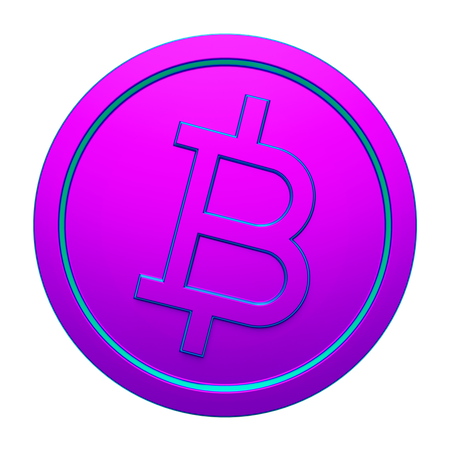 Coin Btc  3D Icon