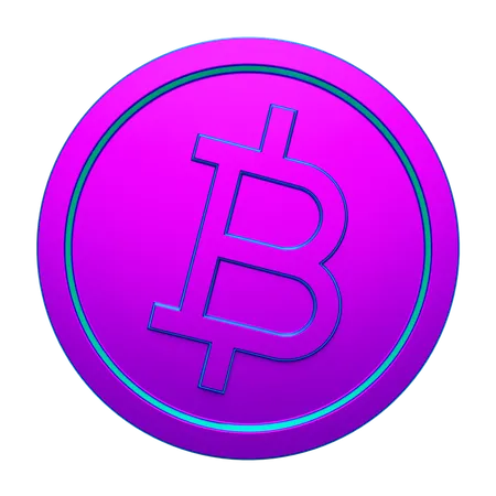 Coin Btc  3D Icon