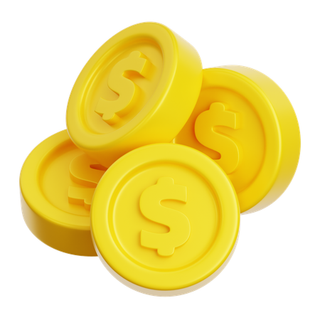 Coin Bundle  3D Icon