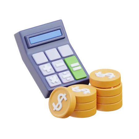 Coin Calculator  3D Icon