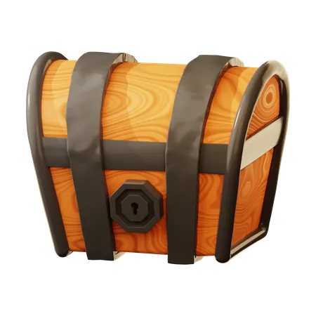 Coin Chest 3D Icon