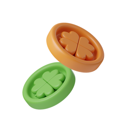 Coin Clover  3D Icon