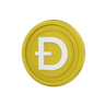 3d coin doge