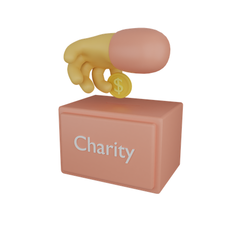 Coin Donation  3D Icon