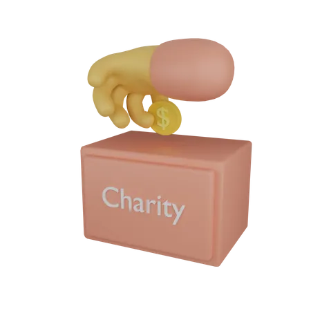 Coin Donation  3D Icon