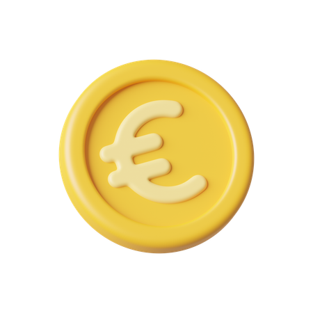 Coin Euro  3D Icon