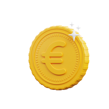 Coin euro  3D Icon