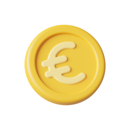 Coin Euro  3D Icon