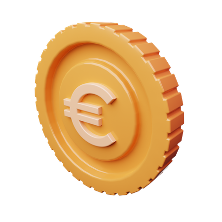 Coin Euro  3D Icon