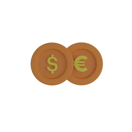 Coin Exchange  3D Icon