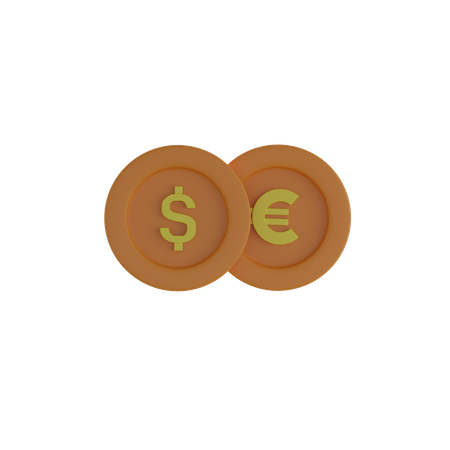 Coin Exchange  3D Icon