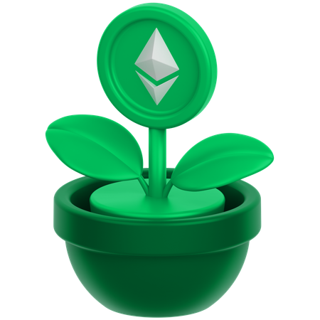 Coin Flower 3  3D Icon