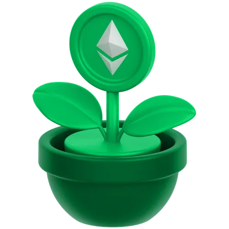 Coin Flower 3  3D Icon