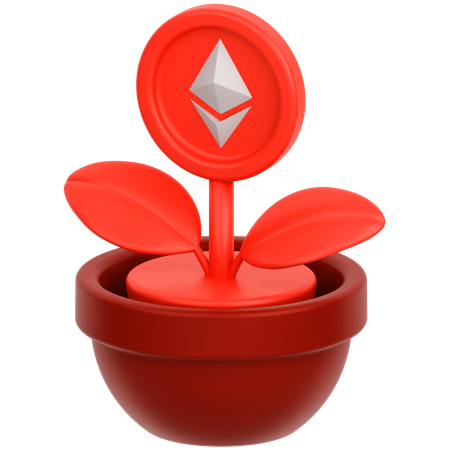 Coin Flower 3  3D Icon