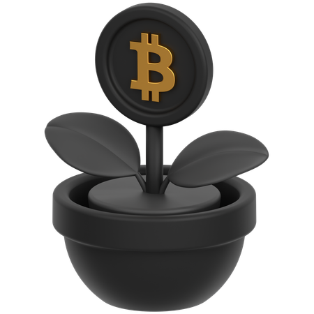 Coin Flower  3D Icon