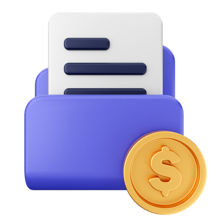 Coin Folder  3D Icon