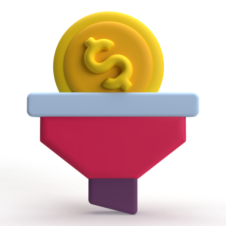 コインファネル  3D Icon