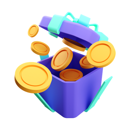 Coin Gfit  3D Illustration