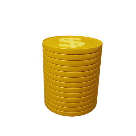 Coin graphic stonk  3D Illustration