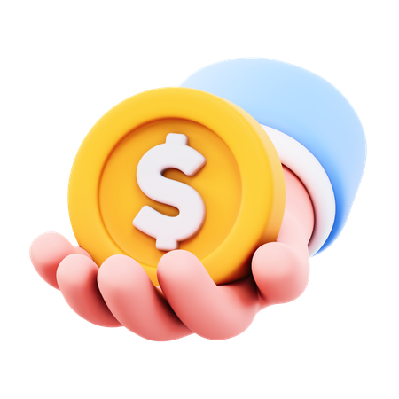 Coin Grip  3D Icon