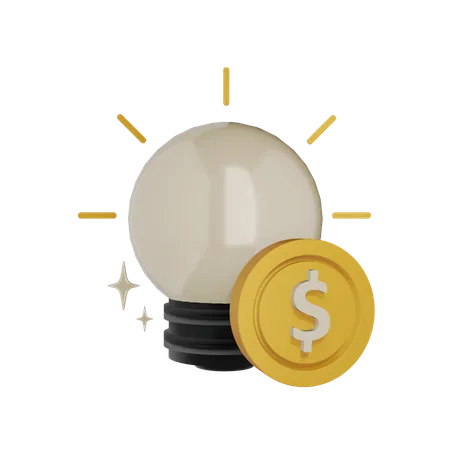 Coin Idea  3D Icon