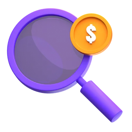 Coin Inspect  3D Icon