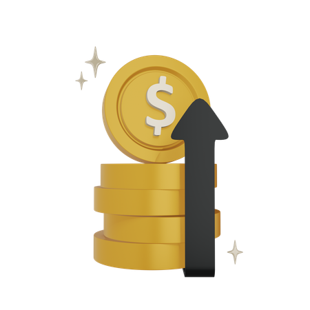 Coin Investment  3D Icon