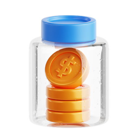 Coin Jar  3D Icon