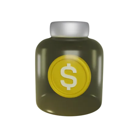 Coin Jar  3D Icon