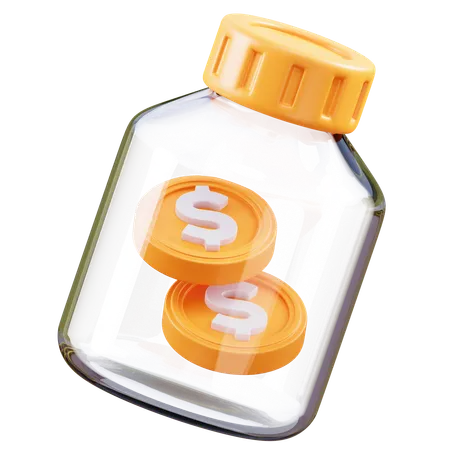 Coin jar  3D Icon