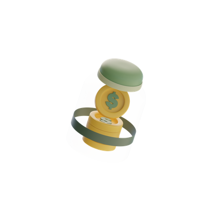Coin Jar  3D Icon