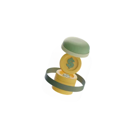 Coin Jar  3D Icon