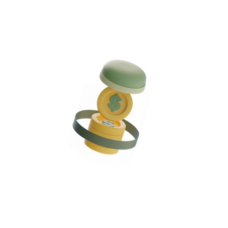 Coin Jar  3D Icon
