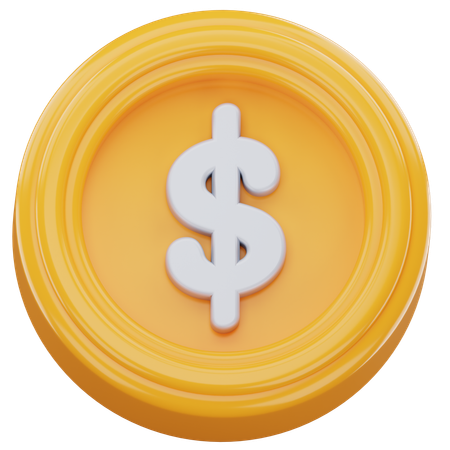 Coin Money  3D Icon