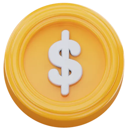 Coin Money  3D Icon