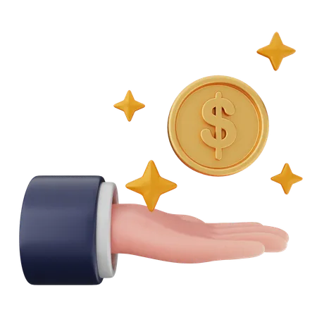 Coin Money  3D Icon