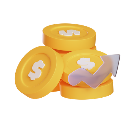 Coin Money  3D Icon