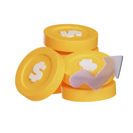 Coin Money  3D Icon