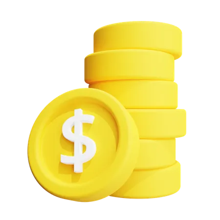 Coin Money  3D Icon